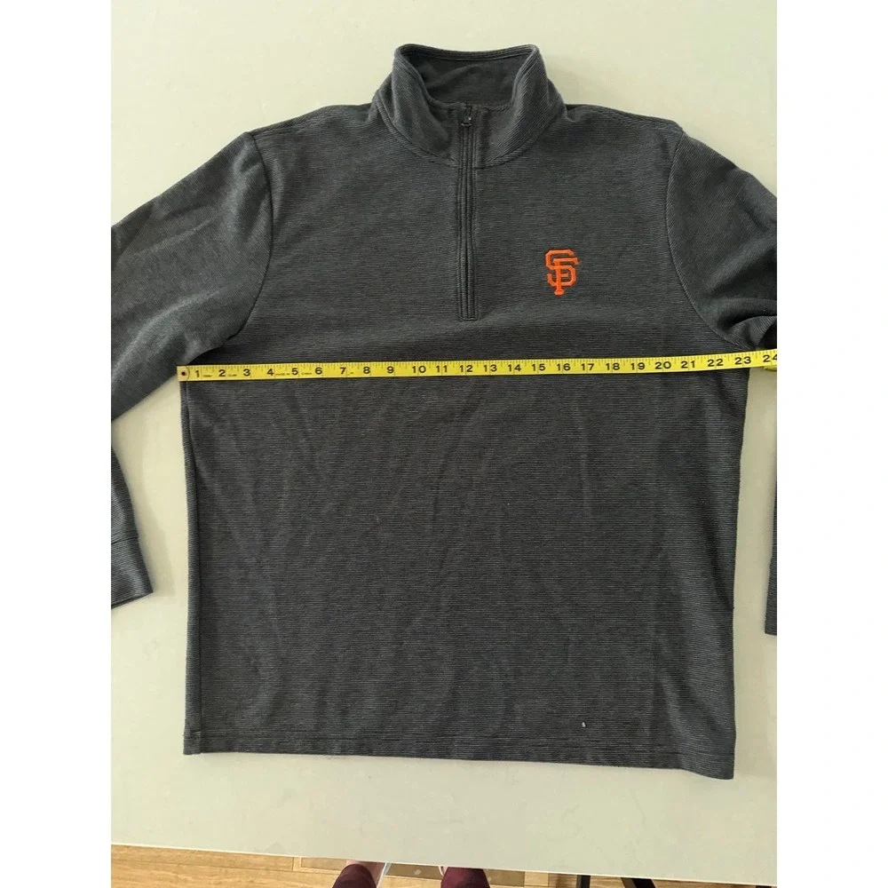 Vineyard‎ Vines San Francisco Giants Quarter Zip Pullover Mens Large Gray SF MLB